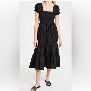 O.P.T. square Neck Smocked Maxi Dress